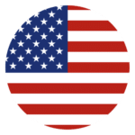 Round American Flag Vector